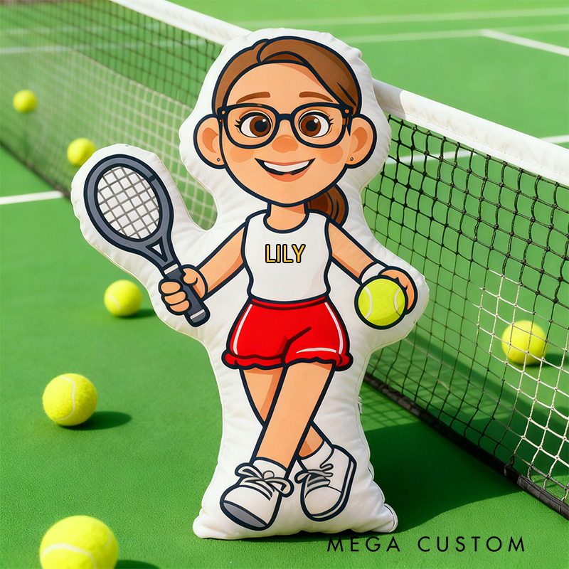 [Copy]Personalized Graphic3DPrint Tennis Letter Pillow with Custom Name for Sports Lovers
