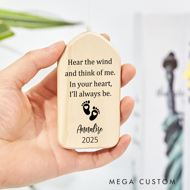 Personalized Miscarriage Wind Chimes for Baby Loss Sympathy Gift for Mom Miscarriage Stillborn Keepsake Infant Loss Memorial Gift