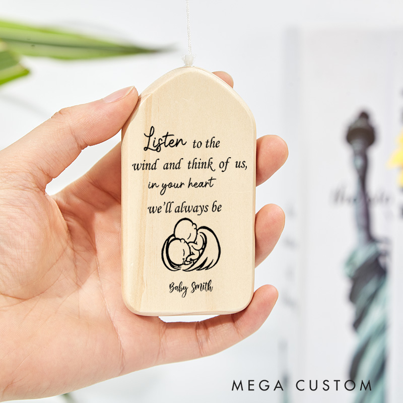 Personalized Sympathy Wind Chime Pregnancy Loss Gift Miscarriage Gift In Memory of Wind Chime Condolence Remembrance Gift 