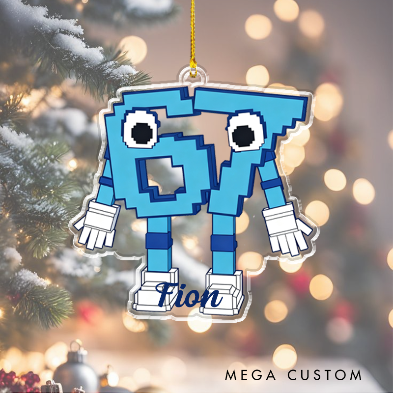 Personalized 67 Meme Christmas Ornament Gift Custom Holiday Gift Funny Christmas Decoration Unique Christmas Ornament for Game Geek Lover