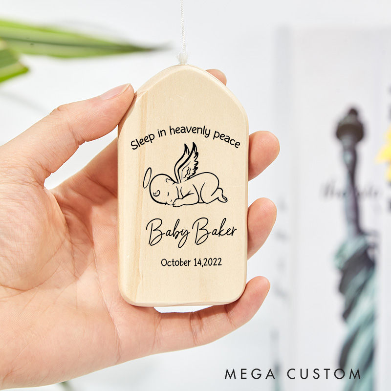 Personalized Memorial Wind Chime Loss of Baby Miscarriage Wind Chimes Infant Sympathy Gift Bereavement Gift 