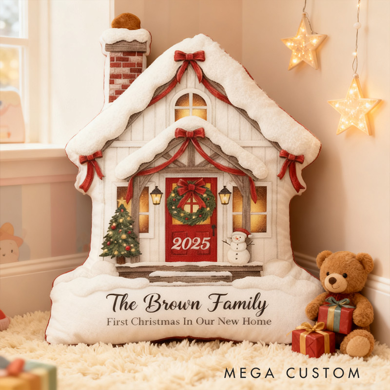 Personalized New Home Pillow Graphic 3D Print Custom Family Name New Home Gift Housewarming Gift