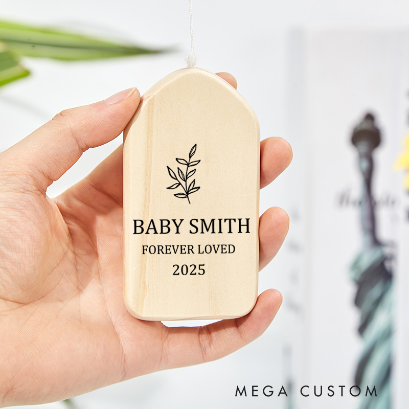 Personalized Memorial Wind Chimes for Loss of Baby Custom Sympathy Wind Chimes Baby Miscarriage Gift for Mother Angel Baby Memorial Gifts