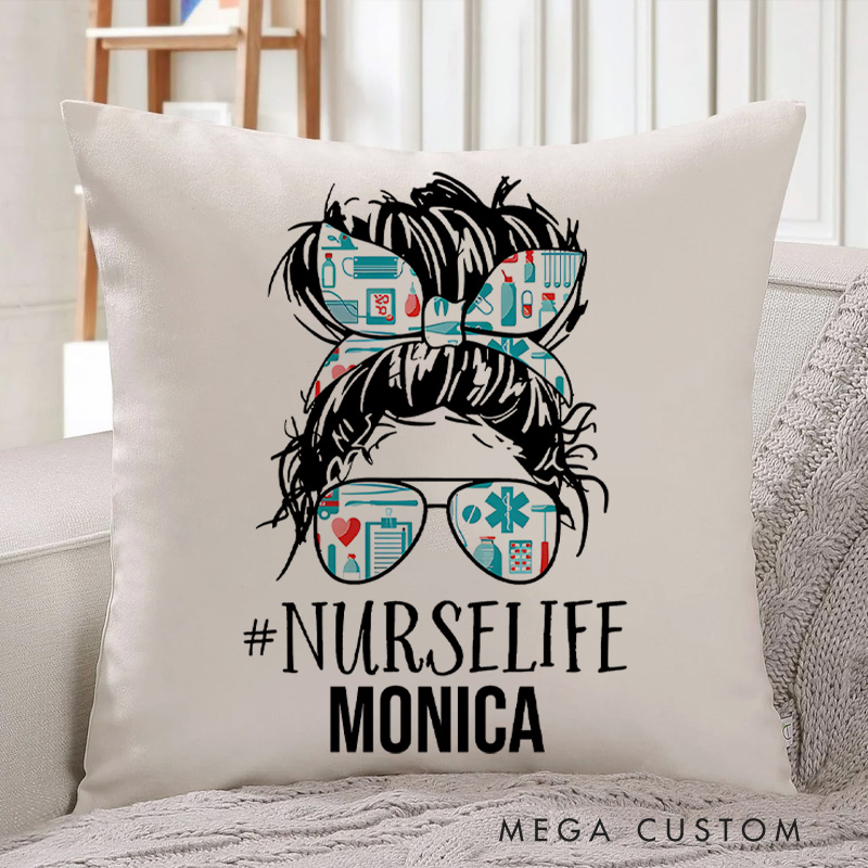 Personalized Throw Pillow for Nurse NurseLife Style Design Nurse Appreciation Gifts