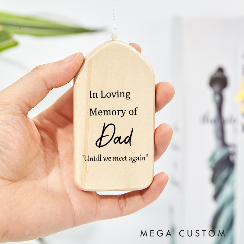 Personalized Memorial Wind Chime Sympathy Chime Custom Sympathy Gift After Loss of Loved One by Weathered Raindrop