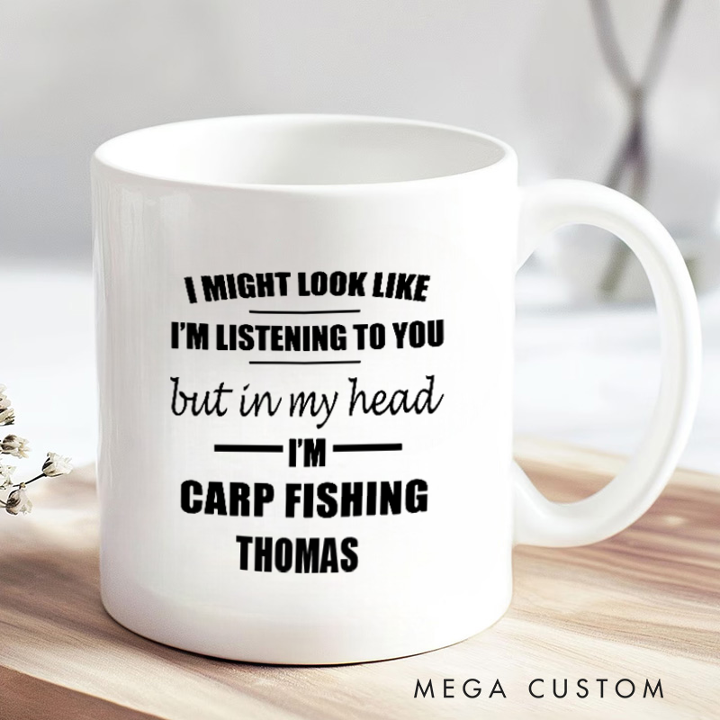 Personalized Carp Fishing Mug Funny Carp Fishing Mug Funny Gift for Fishing Lovers Perfect Coffee Cup for Anglers