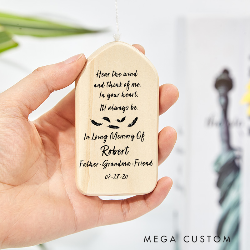 Personalized Wind Chimes Memorial Tribute In Loving Memory Of Chimes for Loss of Loved One Bereavement Gift Remembrance Sympathy Gifts