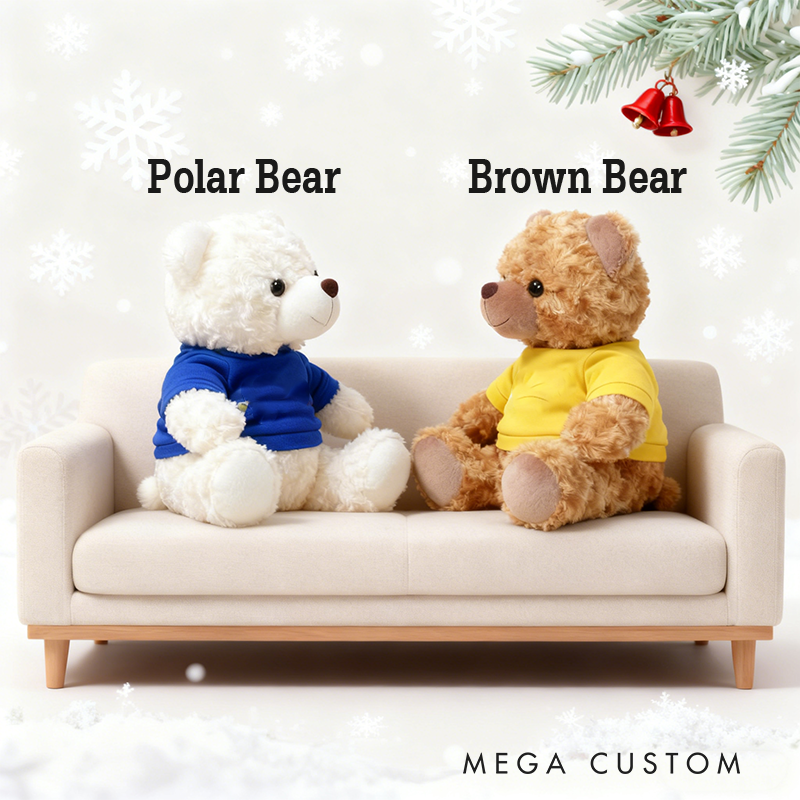 Personalized Monster Truck Brown Bear Plush Toy Custom Shark Design Gift