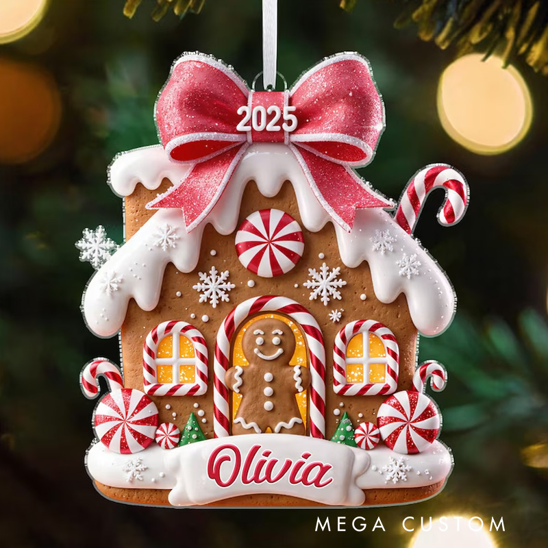 Personalized Gingerbread House Ornament First Christmas Gingerbread New House Ornament Holiday Family Keepsake Decor Christmas Gift 2025