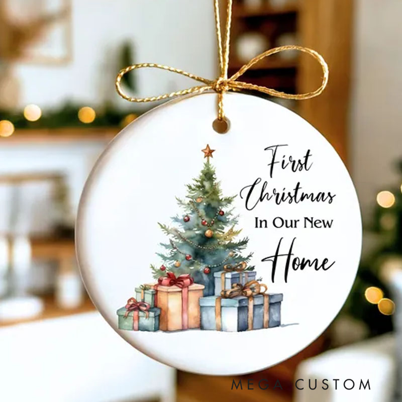 Personalized New Home Christmas Ornament 2025 First Christmas in Our New Home Gift