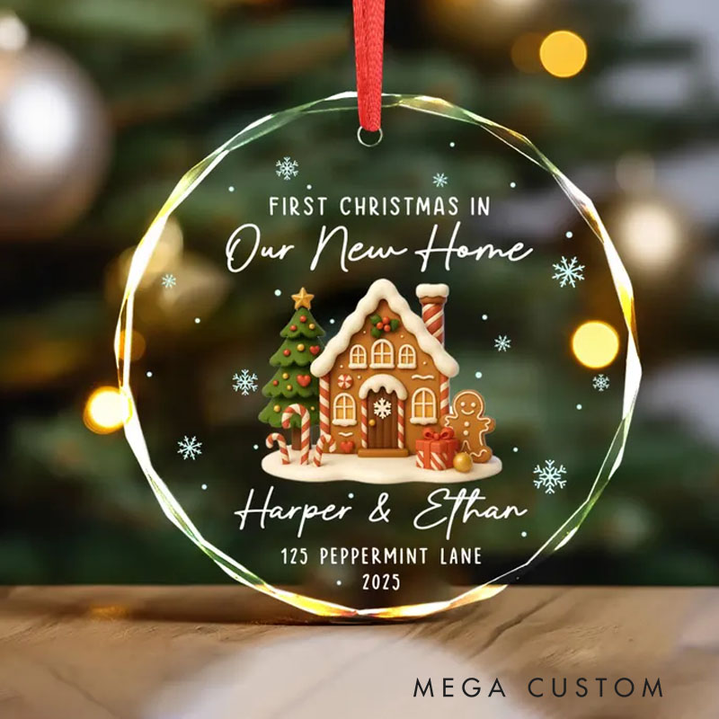 Personalized Our First Christmas in New Home Ornament New Home Ornament 2025 First Home Christmas Ornament New House Ornament Newlywed Gift