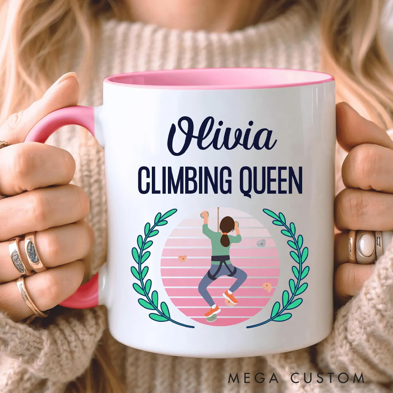 Personalised Climbing Mug Climbing Gift for Her Custom Gift for Climber Bouldering Gift for Outdoor Adventure Lover