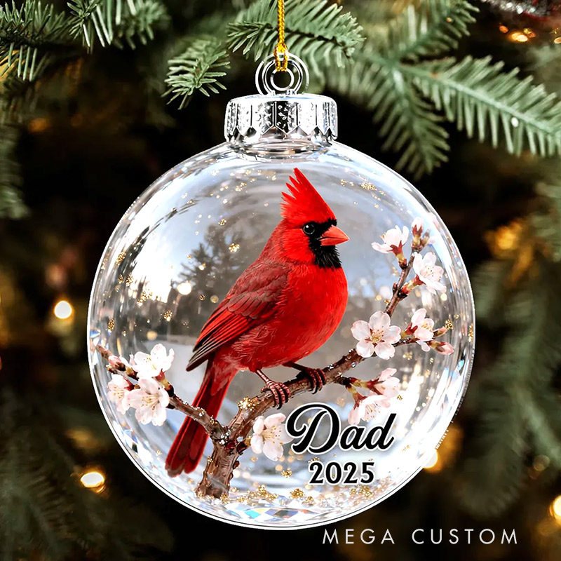 Personalized Acrylic Ornament Fly Beside You Everyday Sympathy Christmas Gift for Loss of Loved Ones