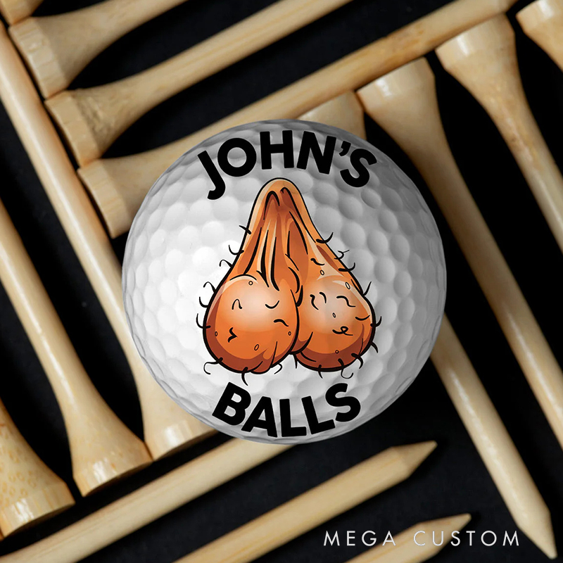 Personalized Funny Golf Ball with Custom Name for Golf Enthusiasts, Golf Gift For Men, Christmas Golf Gifts