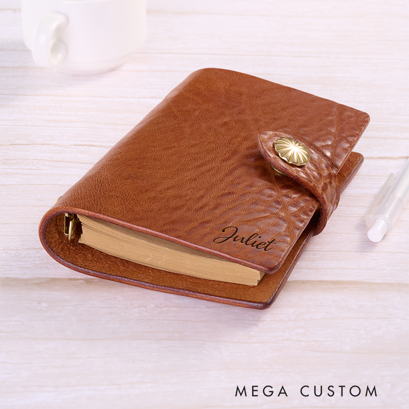 Personalized Leather Notebook Custom Leather Journal Personalised Leather Notebook Initial Notebook Gifts
