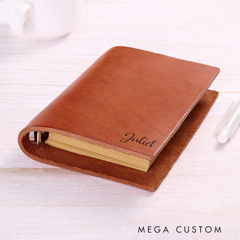 Personalized Leather Notebook Custom Leather Journal Personalised Leather Notebook Initial Notebook Gifts