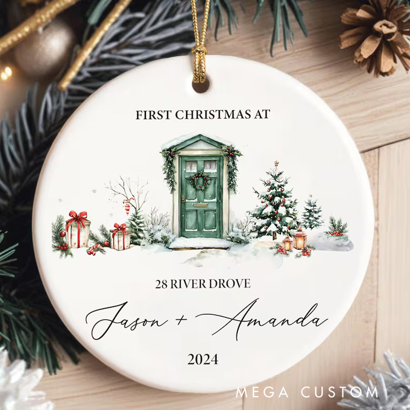 Personalized New Home Christmas Ornament House warming Christmas Gift First Home Christmas Keepsake New House Gift New Address Ornament