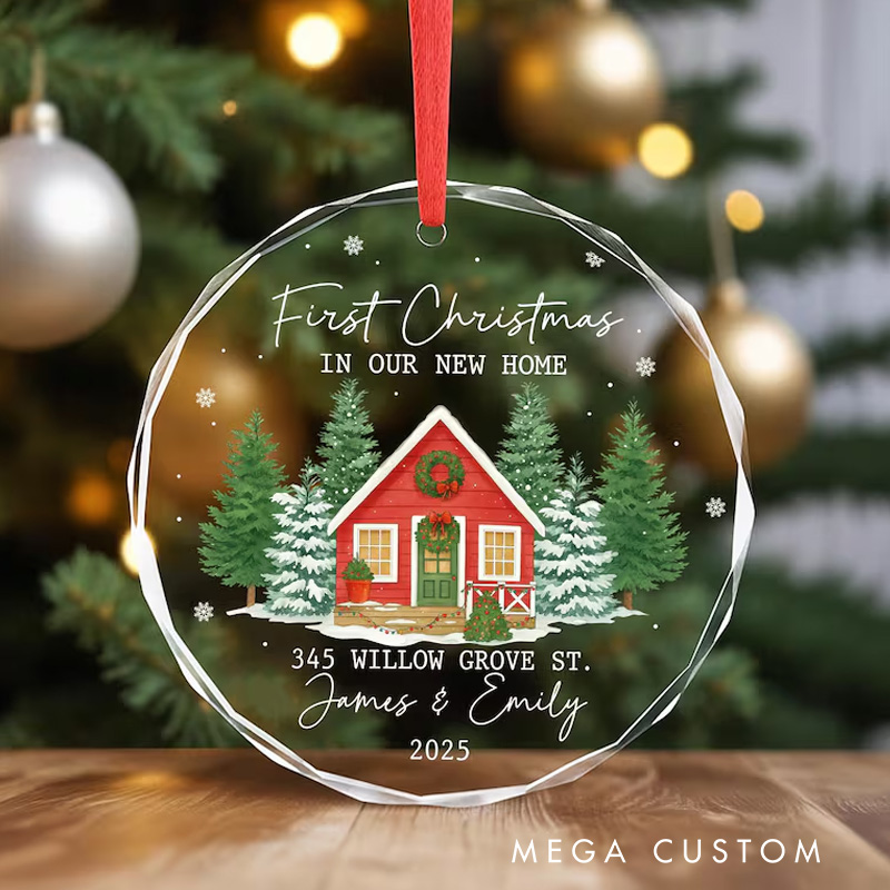 Personalized First Christmas In Our New Home Ornament New House Christmas Ornament Christmas Gift New Home Ornament