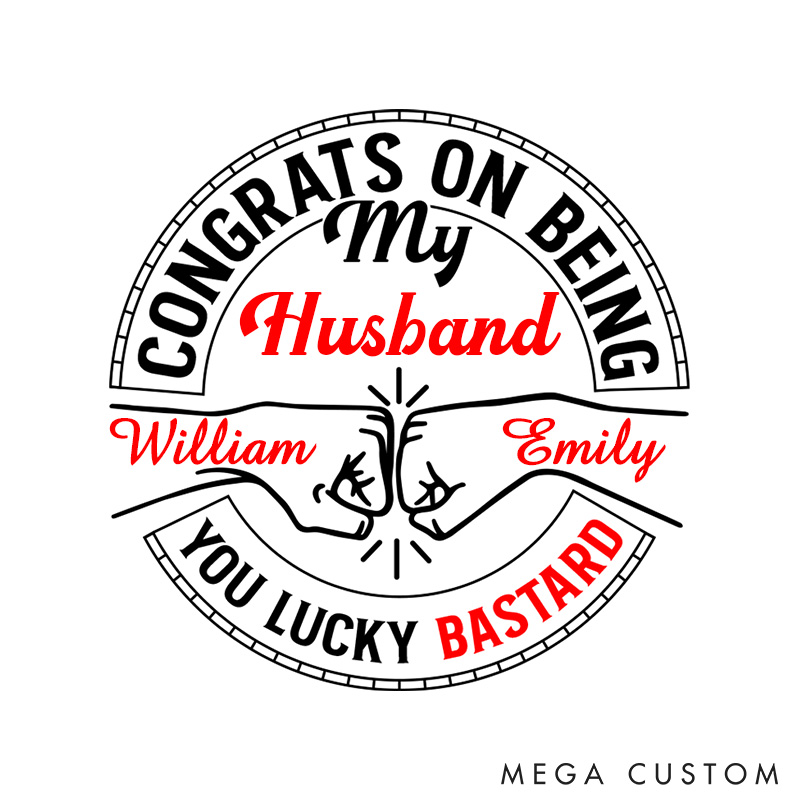 Personalized Leather Toiletry Bag Congrats On Being My Husband Custom Mens Shaving Kit Bag for Boyfriend Valentines Gift Dopp Kit for Him