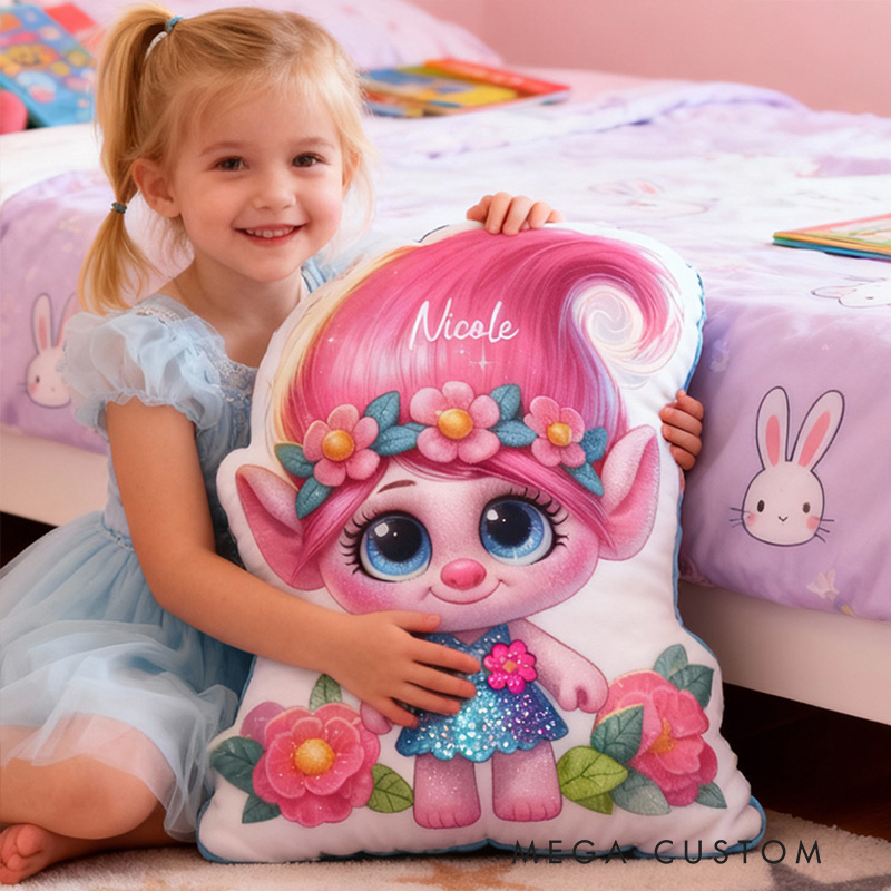 Personalized Name Pillow with Elf Pattern Exquisite Gift for Children Gardening Lovers Gift