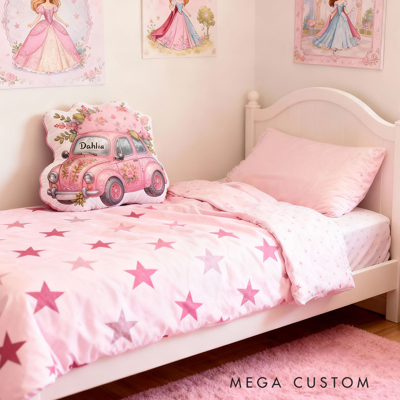 Personalized Bouquet Cart Pillows with Customizable Name Fun Christmas Gifts for Girls Gardening Lovers Gift