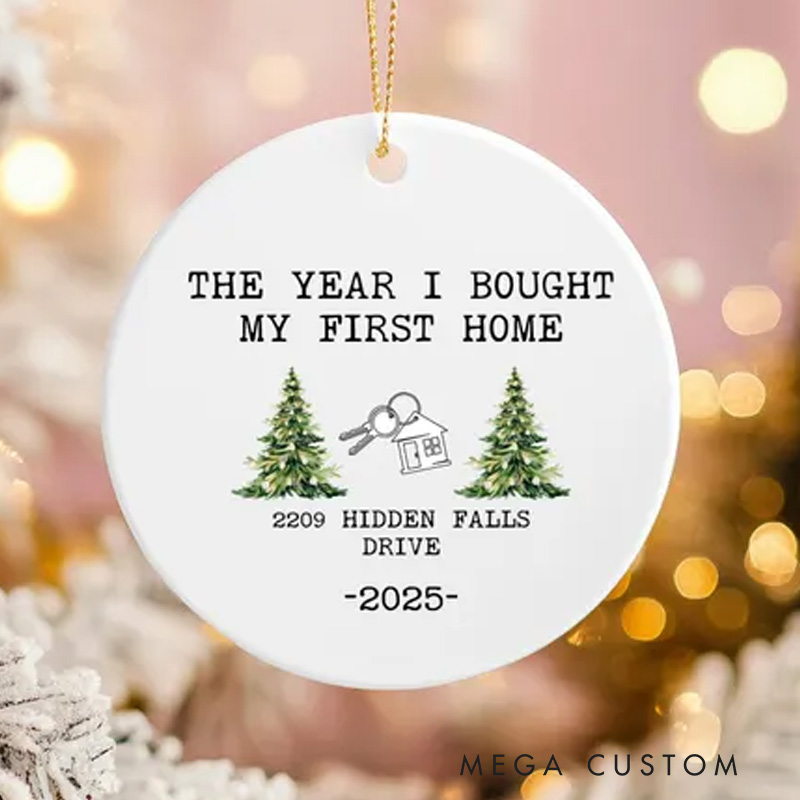 Personalized Housewarming Gift First Christmas in New Home 2025 New Home Ornament New Home Ornament New House Christmas Gift