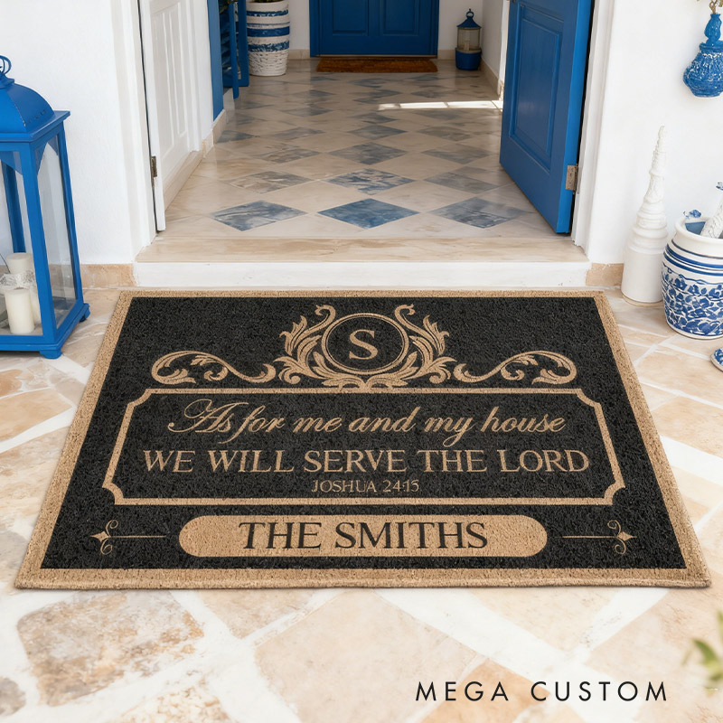 Personalized Welcome Doormat Custom Coir Mat With Family Name Indoor Outdoor Rug Perfect Housewarming New Home Gift 
