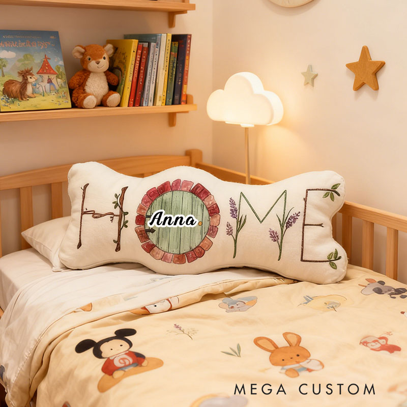 Personalized Home Pillow Custom Embroidered Design Soft Plush Cushion Cozy And Rustic Decor Perfect Gift For Living Rooms Bedrooms Or Housewarming