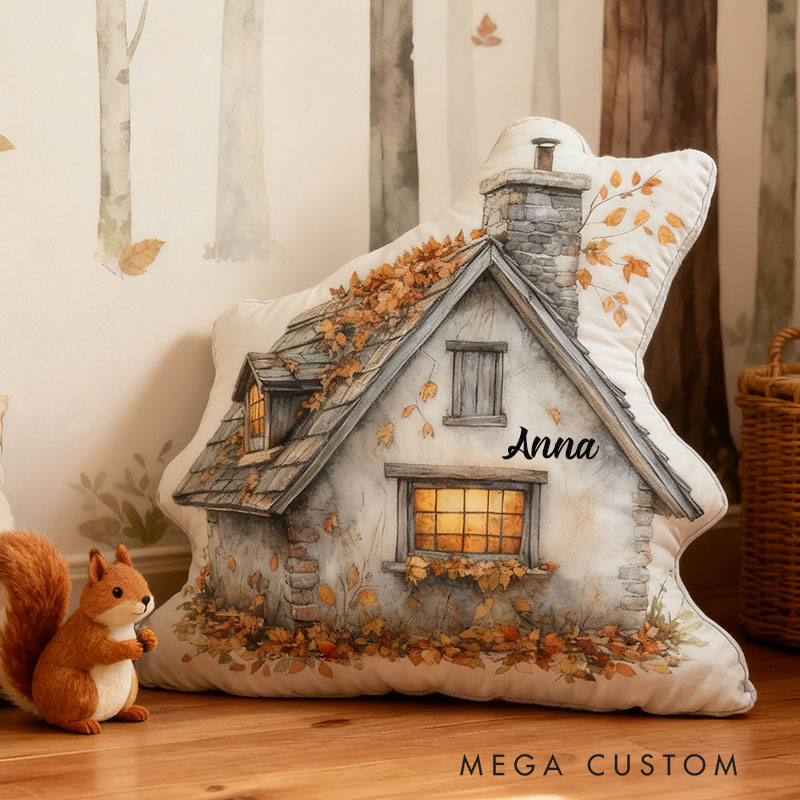 [Copy]Personalized Cottage House Pillow Home Decor Perfect Gift For Kids Bedrooms Playrooms Or Living Rooms Graphic 3D Print
