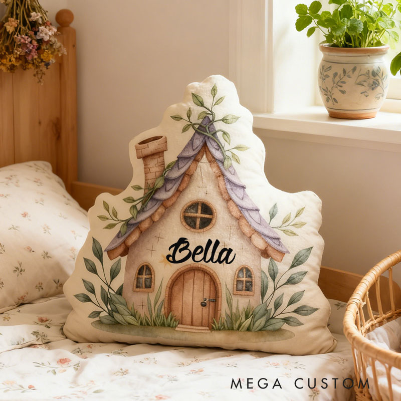 Personalized Cottage Pillow Custom Cozy House Design Soft Plush Cushion Whimsical Home Decor Perfect Gift For Living Rooms Graphic 3D Print