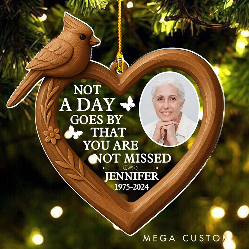 Personalized Acrylic Ornament That You Are Not Missed Photo Ornament Sympathy Gift for Loss of Loved Ones