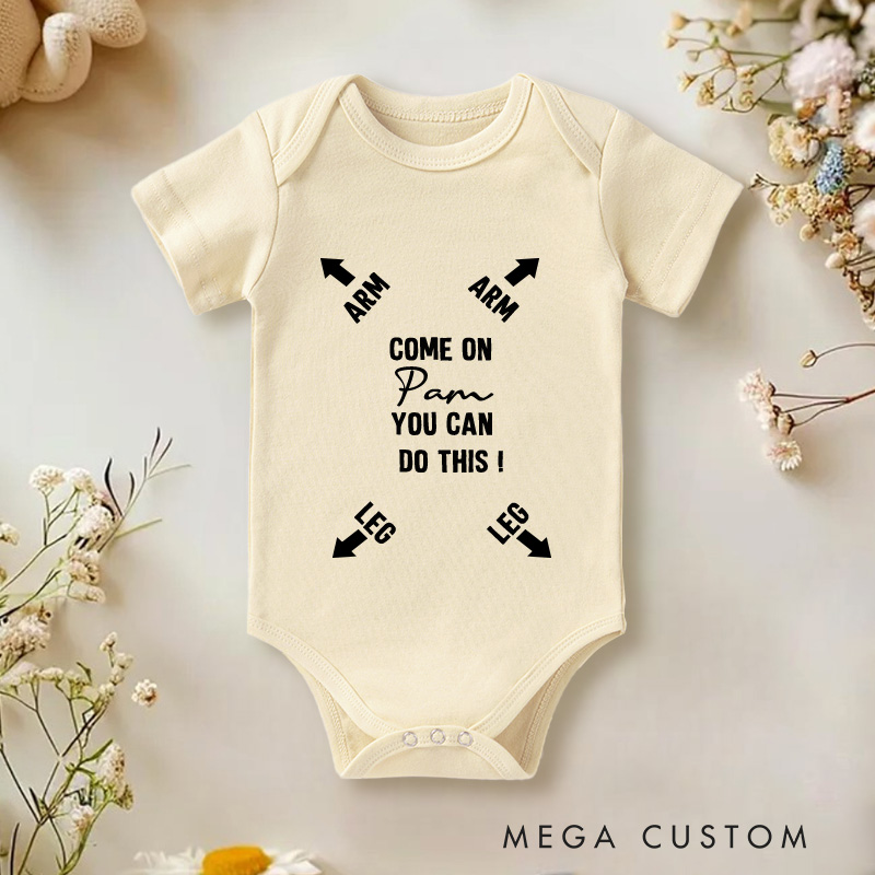 Personalized Funny Daddy You Can Do This Baby Onesie New Baby Gift Nursery Gift