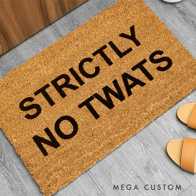 Personalized Funny Custom Text Doormat for Home or Office Entrance Gift