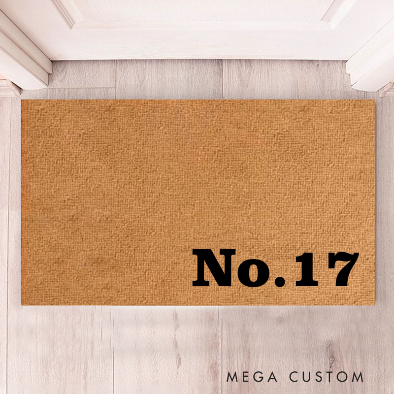 Personalized House Number Doormat Minimalist Design Durable Coir Rug Decorative Accent For Entryways Housewarming New Home Or Holiday Gifts