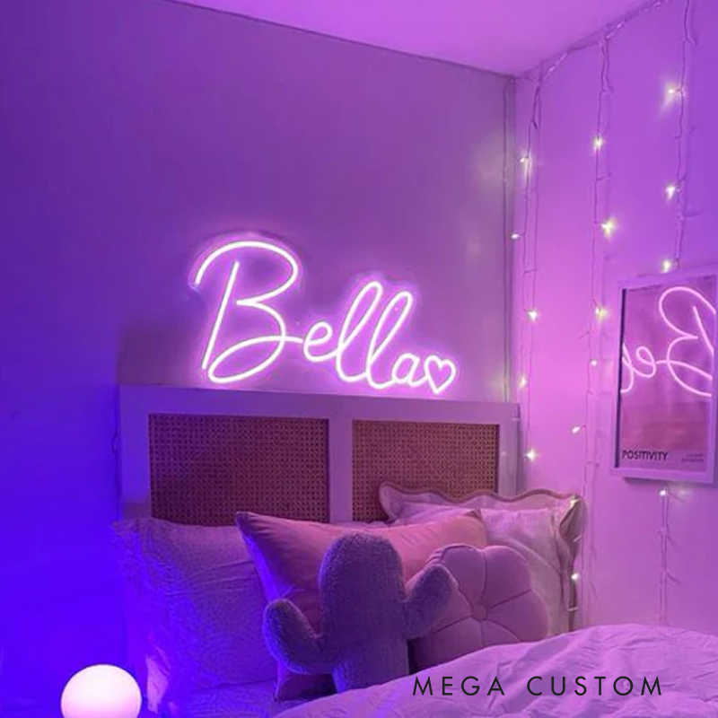 Personalized Neon Sign Last Name Neon Sign LED Neon Sign Neon Sign Light Neon Bedroom Sign Neon Sign Bar Wedding Sign Birthday Gift Gift for Her
