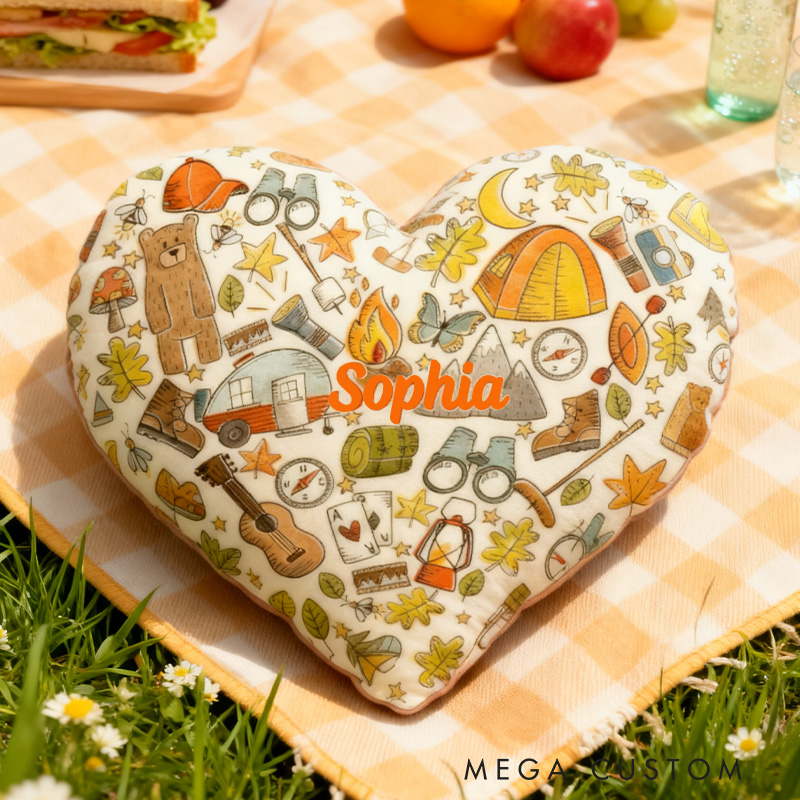 Personalized Love Camping Pillow Hiking Lover Pillow Camp Life Pillow Funny Camper Pillow Gift For nature outdoor Camp Lover