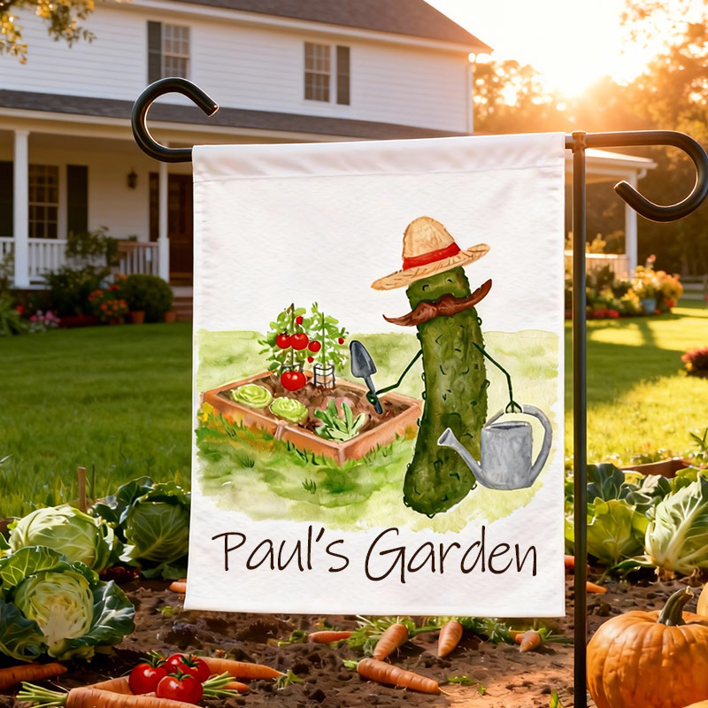 Personalized Veggie Patch Garden Flag Yard Flag Double Sided for Garden Lovers
