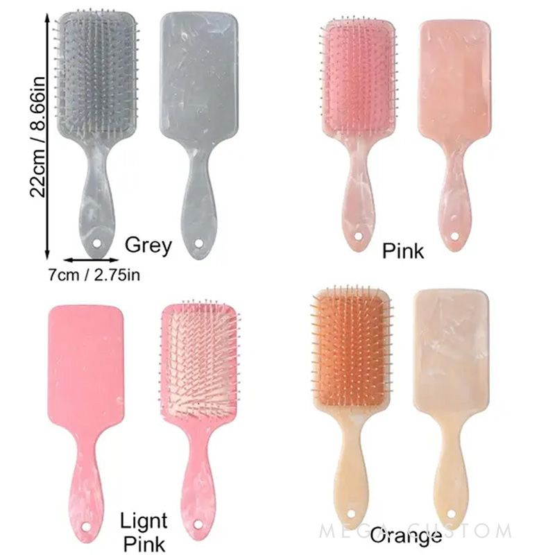 Personalized Horse Riding Initial Name Airbag Comb Hair Comb Pink Airbag Brush Anniversary Gifts for Girls for Horse Lovers Riding Lovers Equestrian Lovers