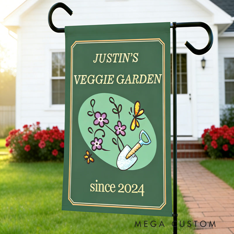 Personalized Harvest Haven Garden Flag Yard Flag Double Sided for Garden Lovers