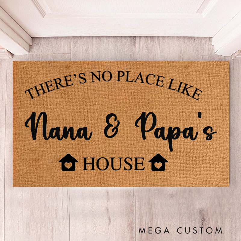 Personalized Nana And Papa House Doormat Welcome Doormat Custom Housewarming Gift