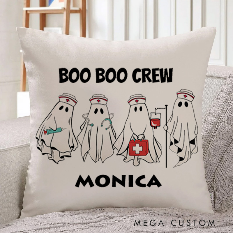 Personalized Throw Pillow for Nurse  Spooky Healthcare Heroes Design Nurse Appreciation Gifts