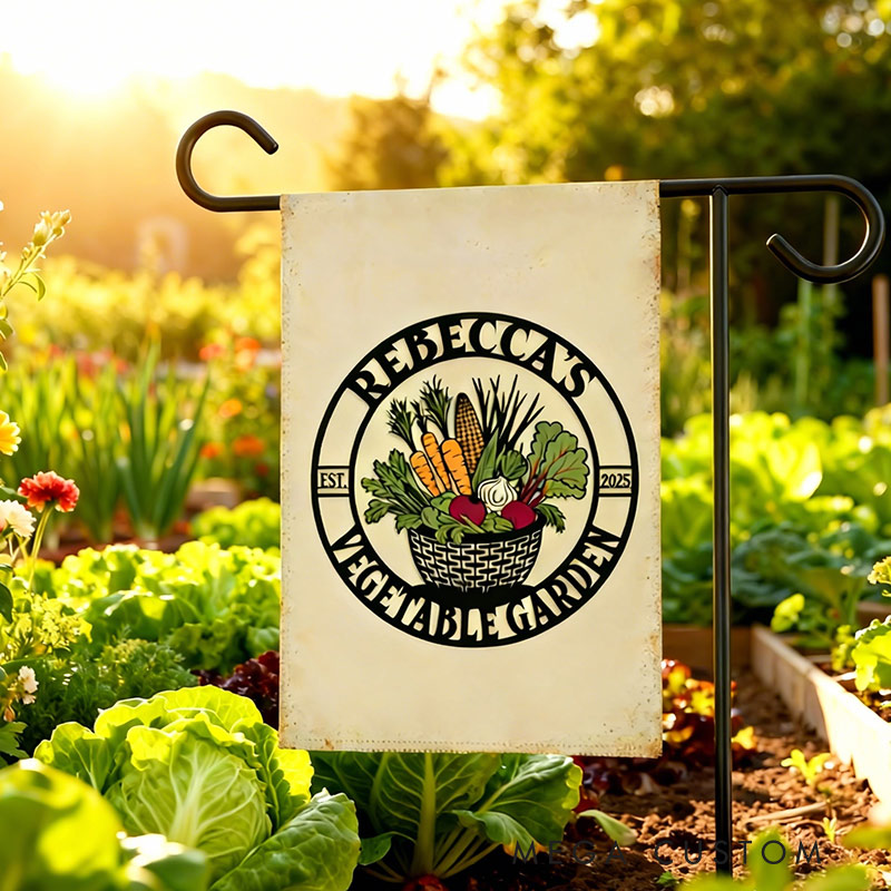 Personalized Bountiful Harvest Garden Flag Yard Flag Double Sided for Garden Lovers