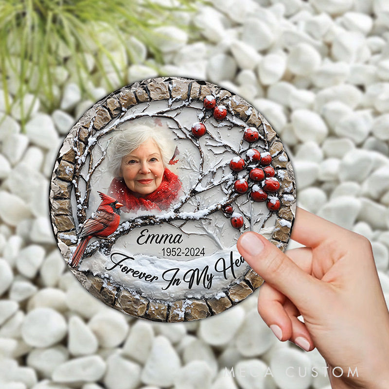 Personalized Memorial Stone Forever In My Heart Sympathy Gift Slate Grave Marker Keepsake Bereavement Gift 