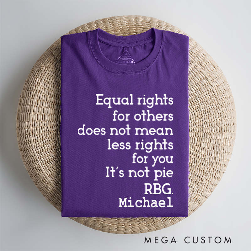 Personalized Classic Car T-Shirt Custom Equal Rights Design T-Shirt Citizen Rights Tee
