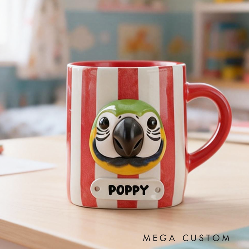 Personalized Beautiful Animals Accent Mug Animals Lover Gift Birthday Gift