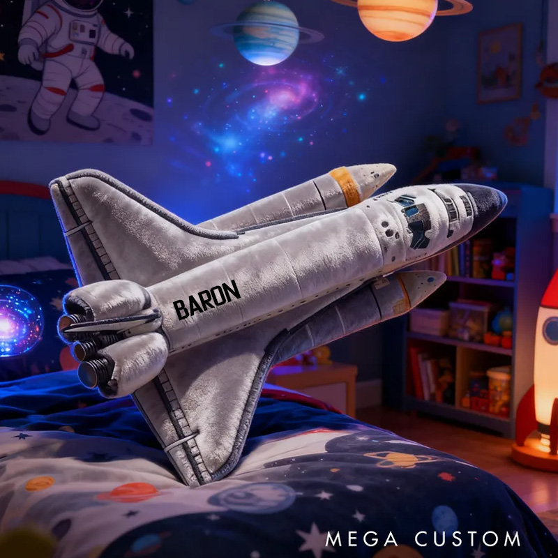 Personalized Space Rocket Pillow Space Shuttle Pillow Astronauts and Space Enthusiasts Pillow Gift for Kid