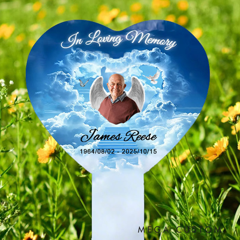 Personalized Plaque Stake In Loving Memory Plaque Stake Loss of Loved One Cemetery Plaque