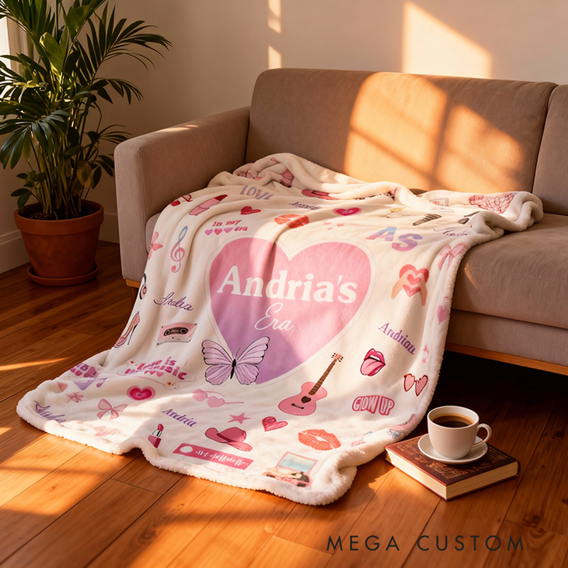 Personalized Name Blanket Music Fan Gift Girl Room Decor Music Lover Gift Room Decor Cool Custom Blanket Music Lovers
