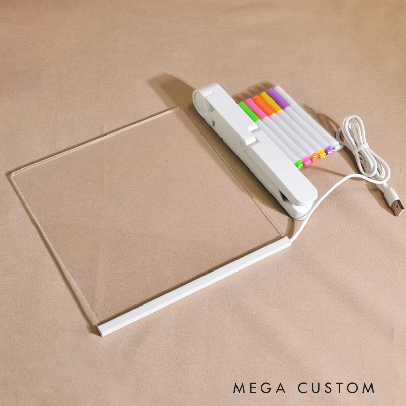 Kids LED Acrylic Drawing Board Coloring Sheets Included Perfect Birthday Gift for Girls and Boys Light up Drawing Pad for Kids