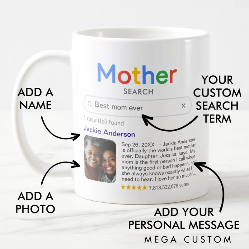 Personalized Funny Best Mother Ever Search Results with Personalized Photo Coffee Mug Geek Gift